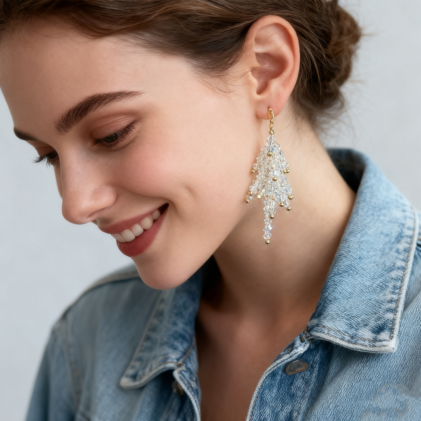 Artisan crystal earrings designed for everyday and evening wear