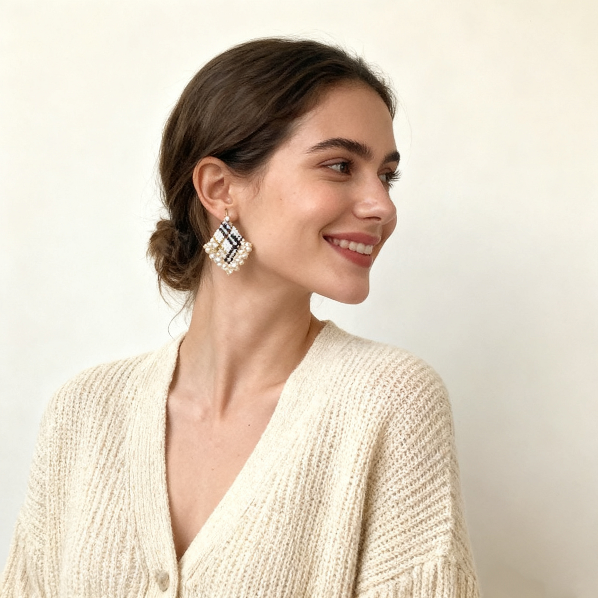 Statement beaded earrings designed for everyday wear