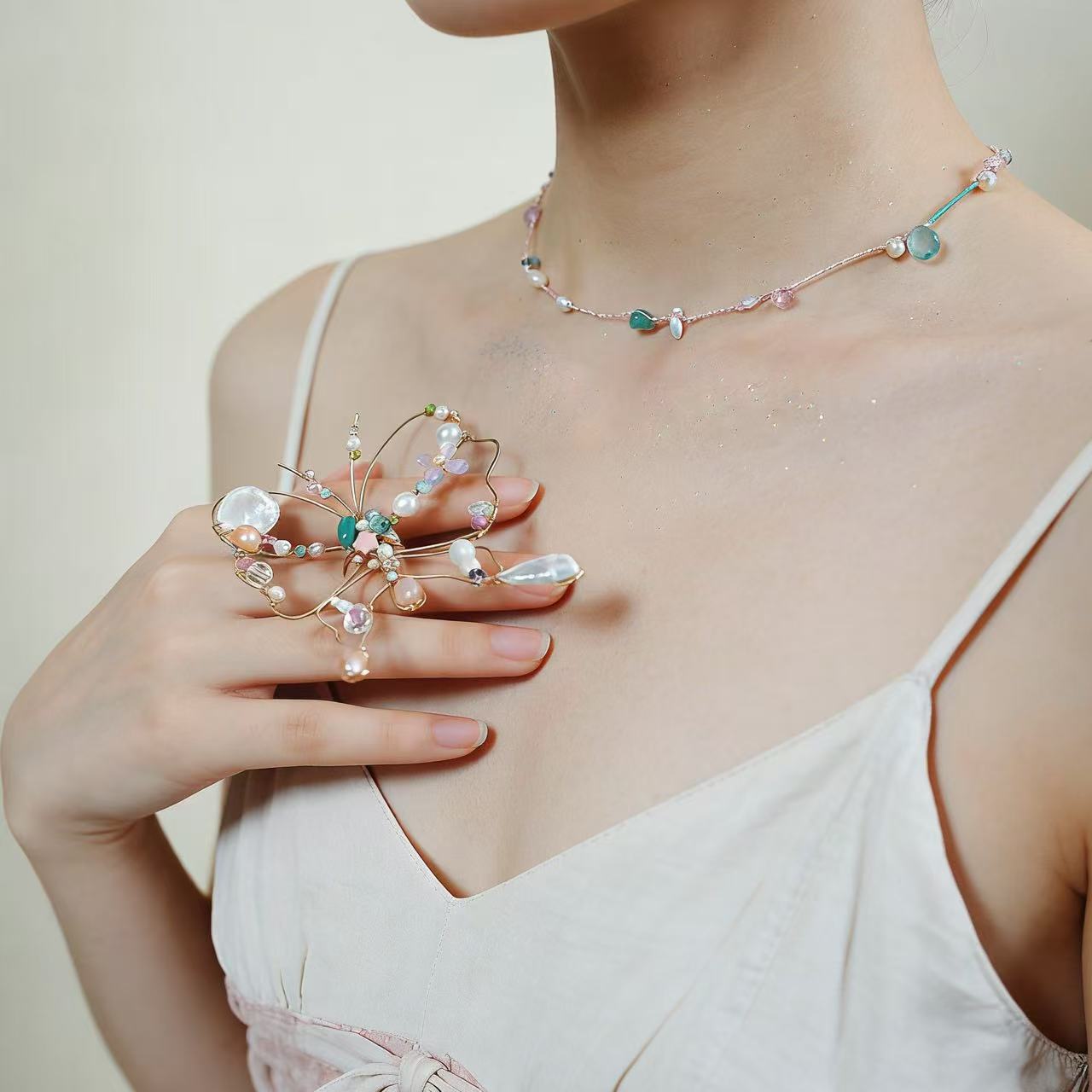 Handmade Copper Wire Butterfly Ring