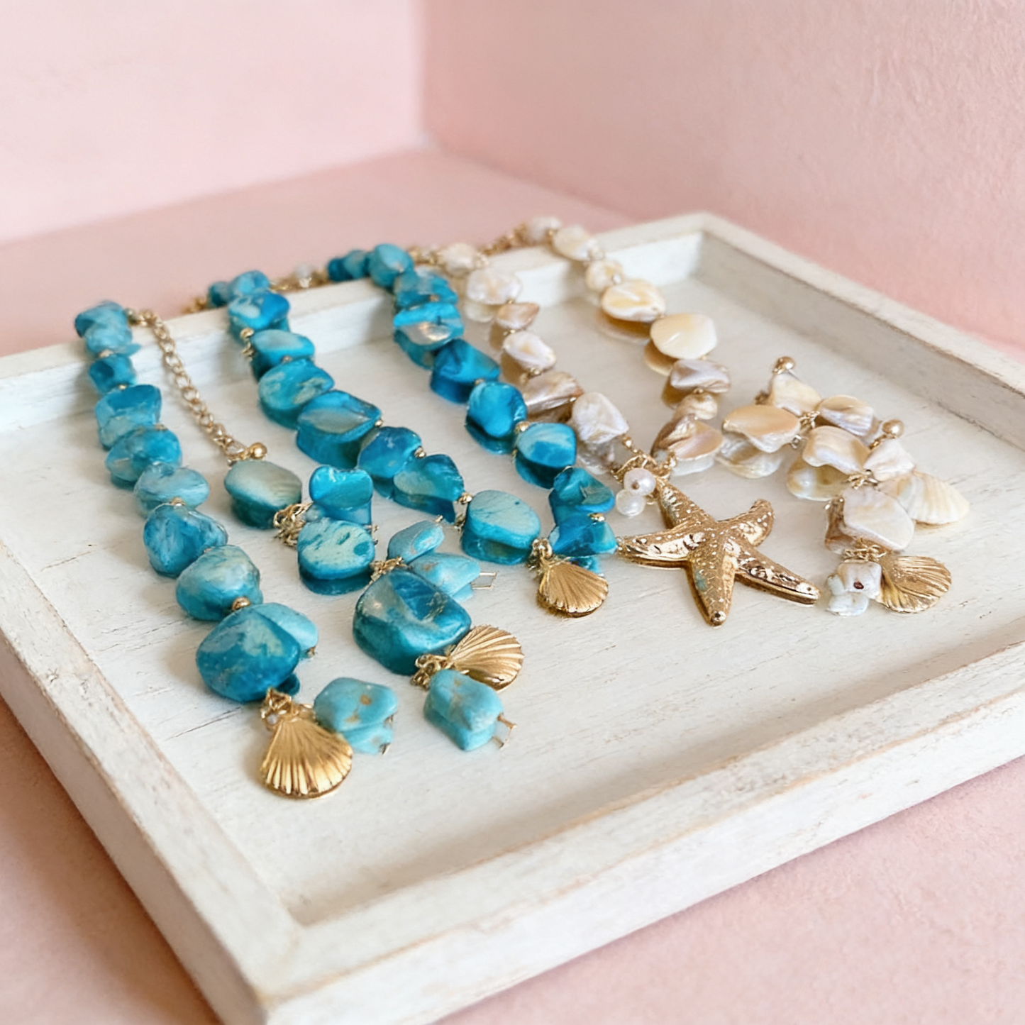 Handmade Abalone Shell Charm Bracelet