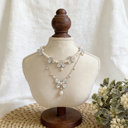 Handmade Baroque Pearl Butterfly Drop Necklace