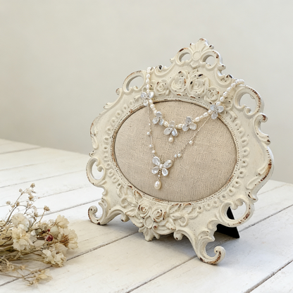 Handmade Baroque Pearl Butterfly Drop Necklace