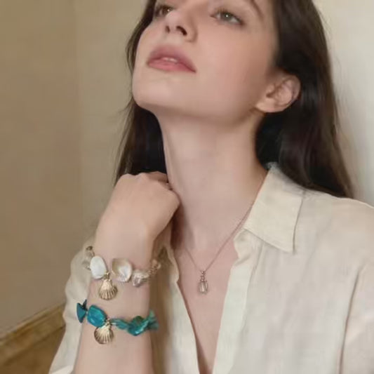 Handmade Abalone Shell Charm Bracelet