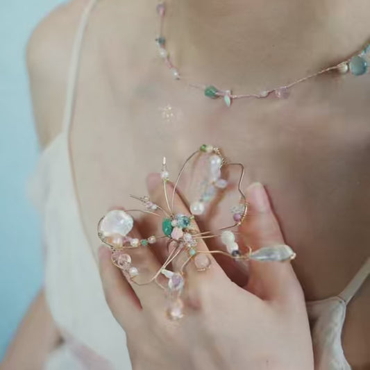 Handmade Copper Wire Butterfly Ring